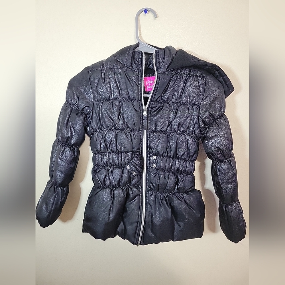 Girls Black Puffer Jacket
